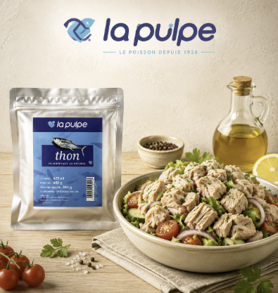 THON MORCEAUX NATUREL LA PULPE EN POCHE 600GR