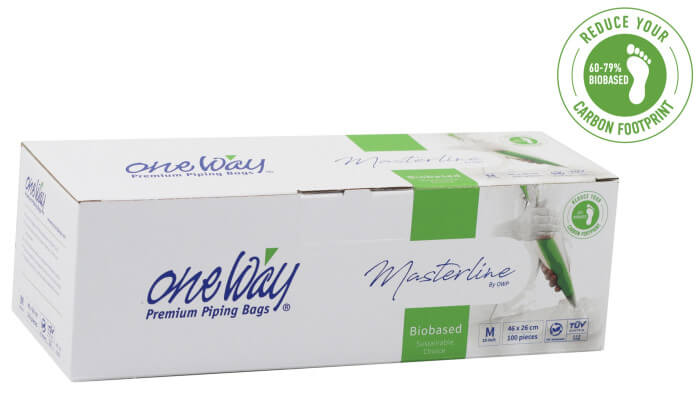 POCHES JETABLES VERTES  M 46 X 26CM BIOBASED 100 PCES