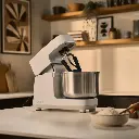 OONI - HALO CORE BLANC - ROBOT PÉTRIN À SPIRALE 300 W - CUVE 4,5 L - 41,1 × 22,5 CM - HT 31,2 CM