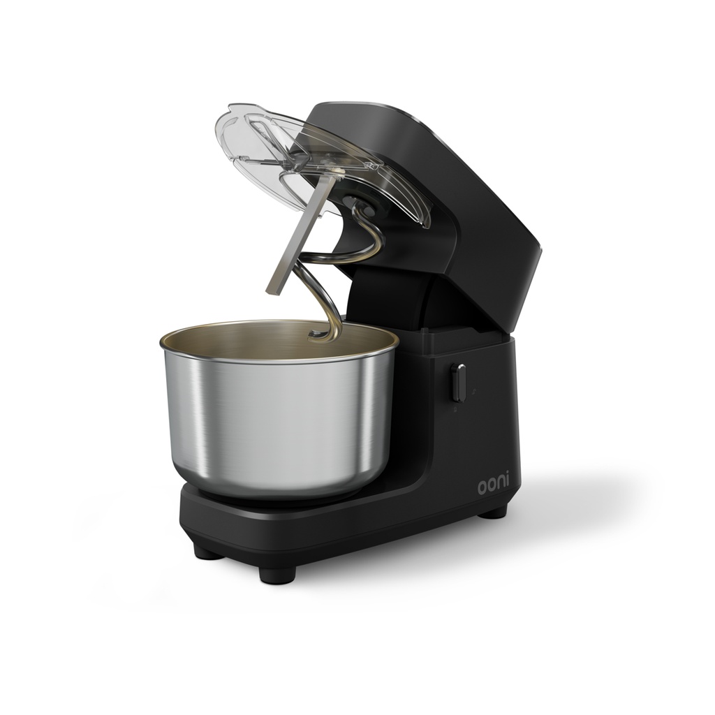 OONI - HALO CORE GRIS - ROBOT PÉTRIN À SPIRALE 300 W - CUVE 4,5 L - 41,1 × 22,5 CM - HT 31,2 CM
