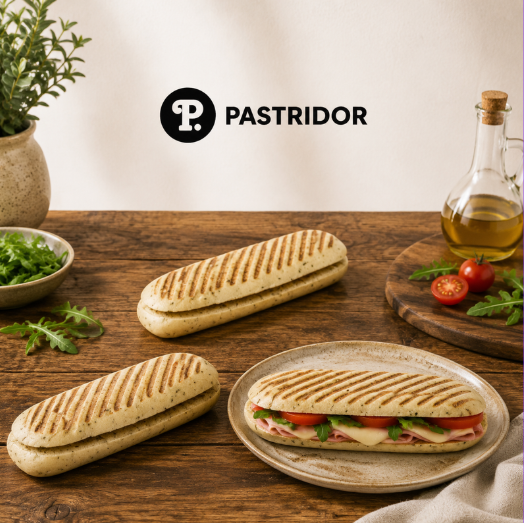 ❄️PASTRIDOR 2470 PANINI HERBES GRILLE 26CM 50 X 130GR