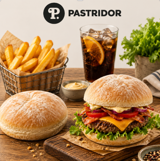 ❄️PASTRIDOR 2362 BUN HAMBURGER RUSTIQUE Ø12.5CM  24 X 105GR