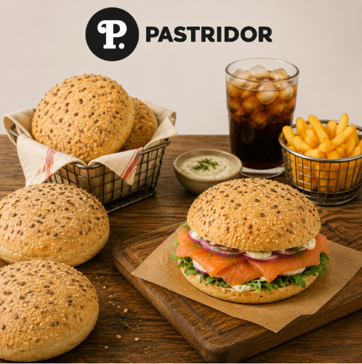 ❄️PASTRIDOR 223954 SKYR HAMBURGER BUN Ø 12CM 35 X 100GR
