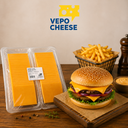 FROMAGE CHEDDAR ROUGE TRANCHE 10/10 VEPO CHEESE 1KG (50X20GR)