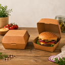 210EATBUK136 BOITE HAMBURGER KRAFT BRUN 130X120X70COLIS DE 50PC 