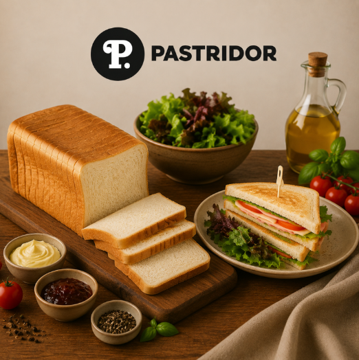 ❄️PASTRIDOR 26100000 PAIN TOAST BLANC 20+2 TRANCHES 11X11CM CUIT  4 X 800GR