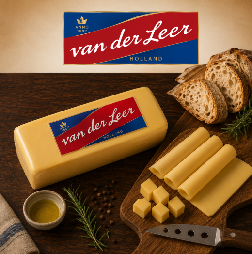 FROMAGE HOTEL GOUDA BLOC DE ±4.5 KG VANDERLEER ***POIDS VARIABLE***