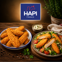 ❄️HAPI 24801932 TENDER DE POULET PANE CUIT HALAL SURGELE IQF 5X1KG 