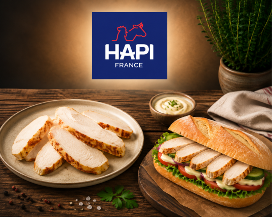 ❄️HAPI EMINCES DE POULET ROTIS 5MM IQF HALAL 1KG