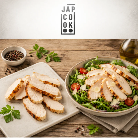 ❄️JAPCOOK 190010-01 EMINCE D'AIGUILLETTE DE POULET RÔTI HALAL 1KG SURGELE