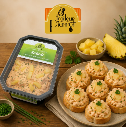 TRAITEUR PIERROT SALADE DE POULET HAWAI 1.25KG