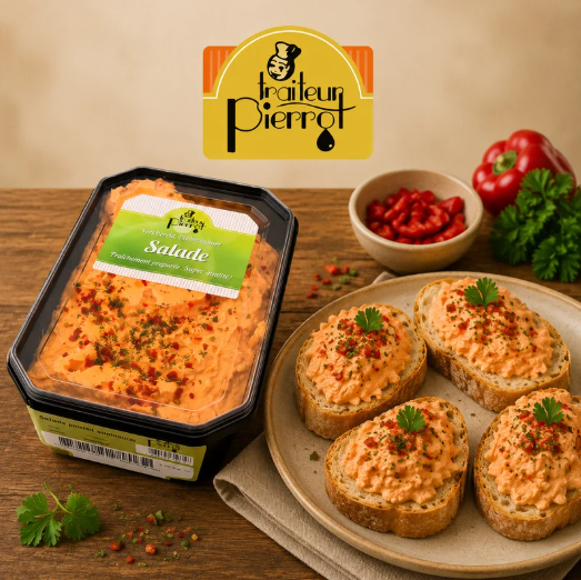 TRAITEUR PIERROT SALADE DE POULET SAMOURAI PIQUANT 1.25KG