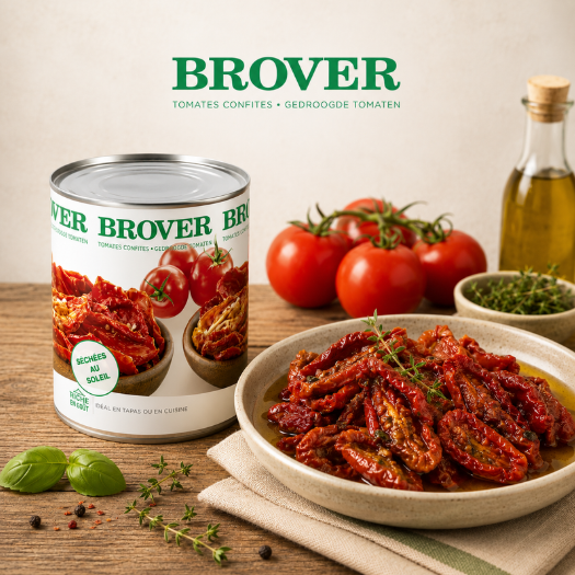 BROVER TOMATES SECHEES CONFITES HUILE 6 X 1 KG