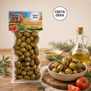 CRETA DEKA - OLIVES VERTES SOUS-VIDE AU ROMARIN ET À LA TOMATE 150GR