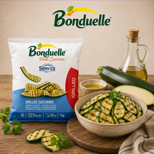 ❄️BONDUELLE COURGETTES TRANCHEES GRILLEES 1KG SURGELÉ **S/CDE PAR CARTON**