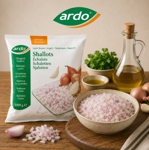 ❄️ARDO ÉCHALOTTES COUPÉES MORCEAUX 1KG