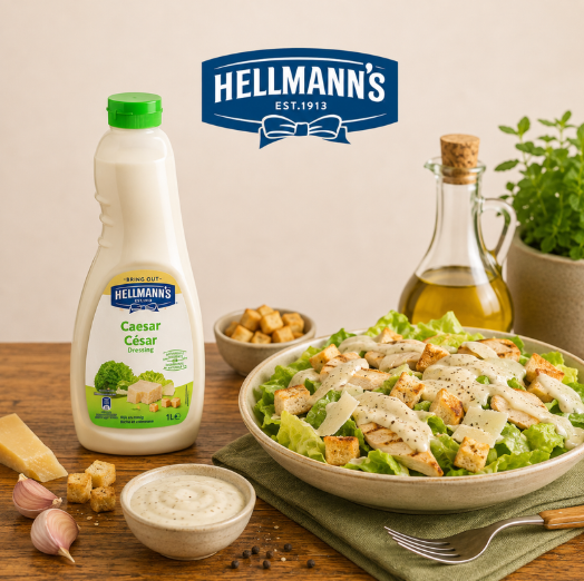 HELLMANN'S SAUCE DRESSING CAESARE  1L