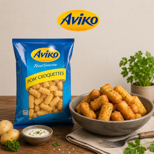 ❄️AVIKO CROQUETTES DE POMMES DE TERRE   FOODSERVICE  2.5KG 