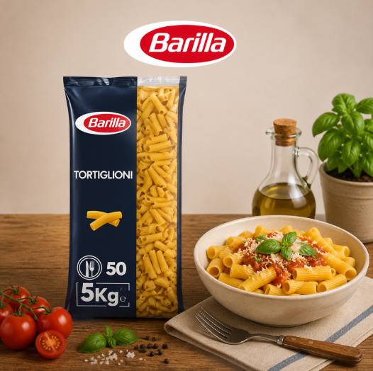 PATES BARILLA N°83 TORTIGLIONI  SAC 5KG