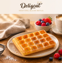 ❄️DELIGOUT ROUGE GAUFRE DE BRUXELLES 24 X 85GR  TROU 4 X 6