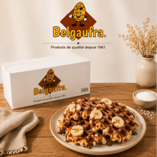 ❄️BELGAUFRA PATONS DE GAUFRES DE LIEGE 130 X 130GR VANILLE + MARGARINE