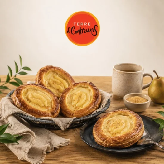 ❄️TARTELETTE FINE RONDE POIRE CANNELLE TERRE D EMBRUNS  25X170GR