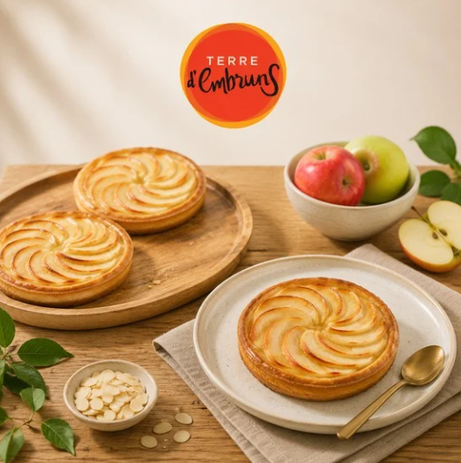 ❄️TARTELETTE FINE RONDE POMME EMINCE TERRE D EMBRUNS 25X180GR