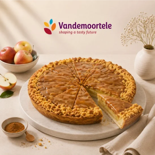 ❄️VAMIX A238C12 TARTE CRUMBLES AUX POMMES Ø 26CM 4 X 1,8KG  PREDECOUPE