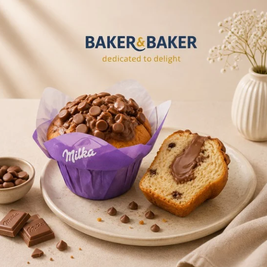 ❄️B & B 29339 MUFFIN FOURRE MILKA CUIT 36X110GR
