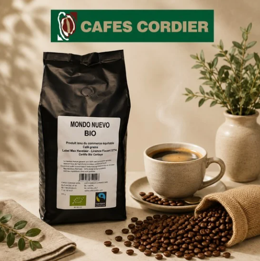 CAFE CORDIER MONDO NUEVO GRAINS 1KG