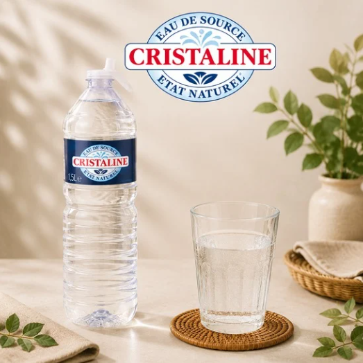 BOISSON CRISTALINE EAU PLATE  6 X 1,5L BOUTEILLE PET