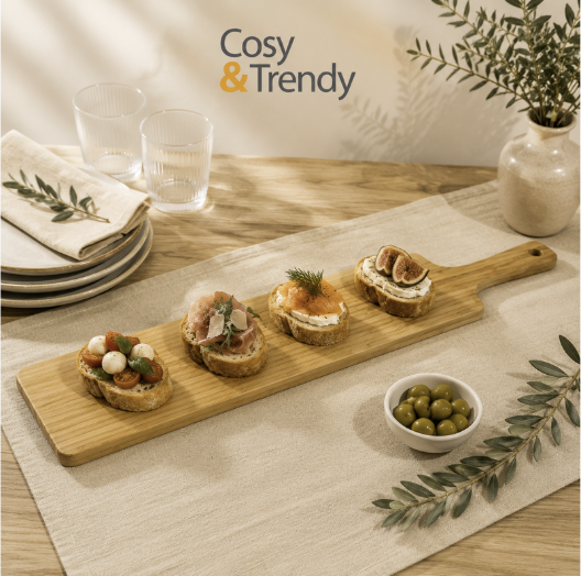 C&T PLANCHE SERVIR BAMBOU 60X14.1XH1.5CM