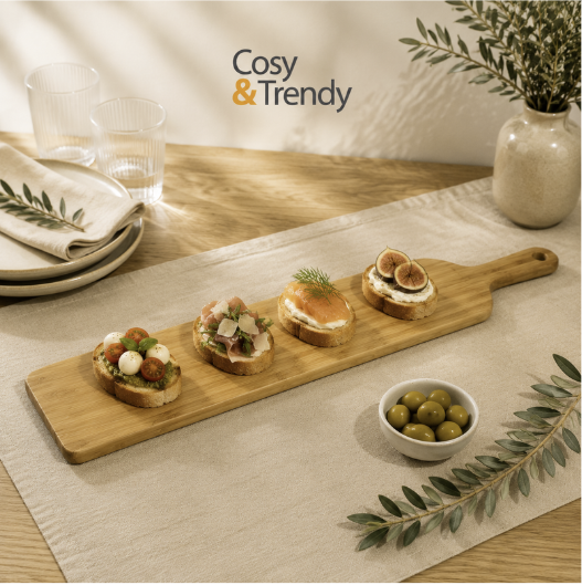 C&T PLANCHE SERVIR BAMBOU 80X14.1XH1.5CM