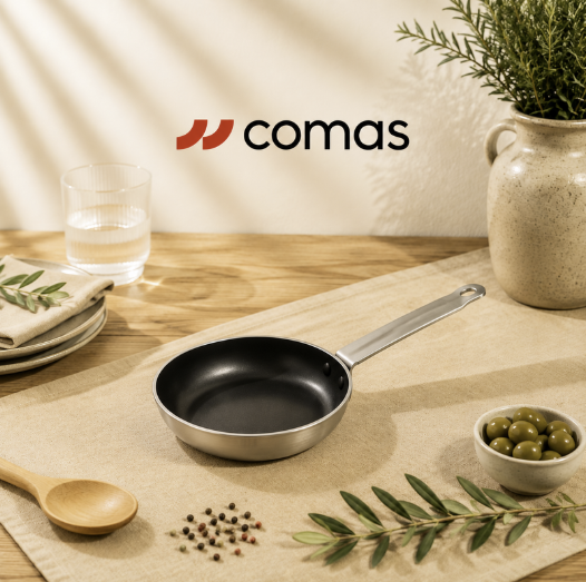 COMAS USSON POELE ALU 24CM 3 COUCHES INDUCTION- 3MM