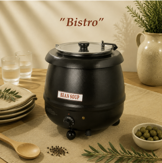 BISTRO BAIN MARIE CHAUFFE SOUPE NOIR 10L  DIAM 35CM HT 36CM