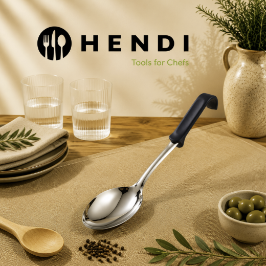 HENDI CUILLERE DE SERVICE PLEINE 35CM A/ARRET