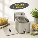 ROLLER GRILL FRITEUSE SIMPLE AVEC ROBINET 8L 230V - FD 80 R