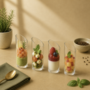 VERRINE TUBE TRONQUE TRANSPARENT 80ML H8,4/6CM Ø4CM 