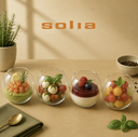 VERRINE SPHERE 75ML TRANSPARENT H4CM Ø5,7CM  CARTON DE 200PCS 