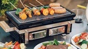 BARBECUE DE TABLE FUJI RECTANGLE 71 x 23CM - GRILLE 49,5 X 19CM - INOX/CÉRAMIQUE