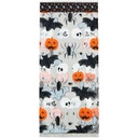 WILTON - SACHETS TRANSPARENTS MOTIF HALLOWEEN - 10 × 5 CM - HT 24 CM - 20 PCS