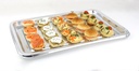 PLATEAU RECTANGULAIRE EN PLASTIQUE - ARGENT - 35 x 24 CM - 5 PCS