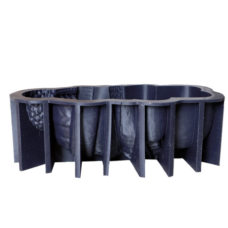 DECO RELIEF - MOULE SILICONE TROMPE L'OEIL - FANTÔME - Ø70MM HT 72MM