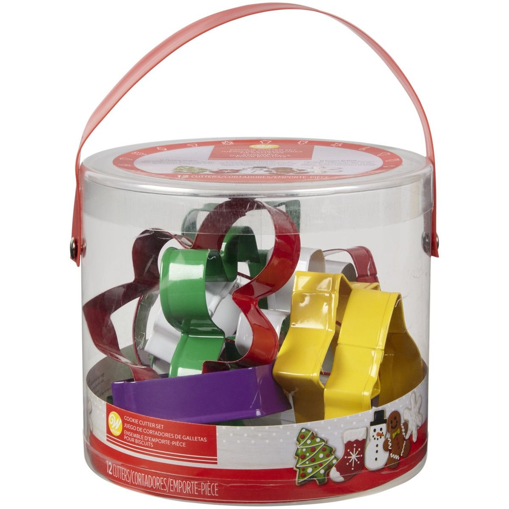 WILTON - ASSORTIMENT DE 12 EMPORTE-PIÈCES DE NOËL