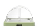 HENDI - UNIQ VITRINE DE COMPTOIR RÉFRIGÉRANTE VERTE AVEC COUVERCLE COULISSANT - 46 x 35,5 CM HT 22 CM