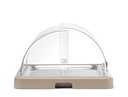 HENDI - UNIQ VITRINE DE COMPTOIR RÉFRIGÉRANTE VERTE AVEC COUVERCLE COULISSANT - 46 x 35,5 CM HT 22 CM