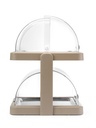 HENDI - UNIQ VITRINE DE COMPTOIR RÉFRIGÉRANTE VERTE AVEC COUVERCLE COULISSANT - 46 x 35,5 CM HT 22 CM