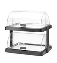 HENDI - UNIQ VITRINE DE COMPTOIR RÉFRIGÉRANTE VERTE AVEC COUVERCLE COULISSANT - 46 x 35,5 CM HT 22 CM