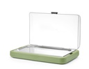 HENDI - UNIQ VITRINE DE COMPTOIR RÉFRIGÉRANTE VERTE AVEC COUVERCLE COULISSANT - 46 x 35,5 CM HT 22 CM