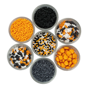 MIX DECORS EN SUCRE ETOILES JAUNES 25GR